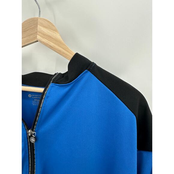 Aero Tech Designs Cyclewear Shirt Men XXL Blue Short Sleeve Half‎ Zip Cycling - Picture 5 of 8